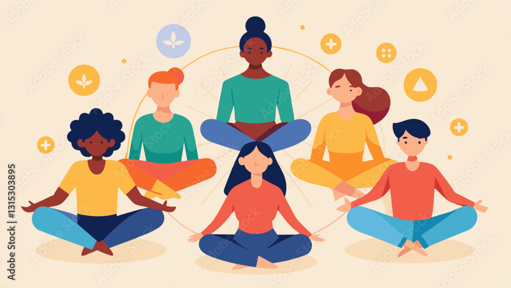 Poster each person brings their own unique energy and intention to the meditation circle creating a diverse