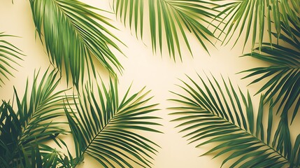 Fototapeta premium Elegant Tropical Leaves Arrangement Theme pictures