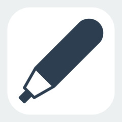 marker icon filled black style