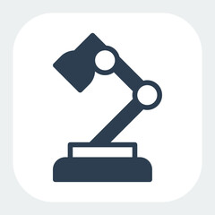 lamp icon filled black style