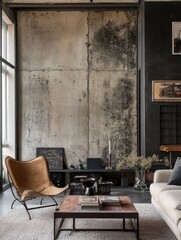 An abstract image featuring concrete and modern architectural details