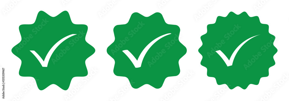 Poster green tick and red cross checkmarks. right or wrong icons. checkmark and x mark icon for apps and we