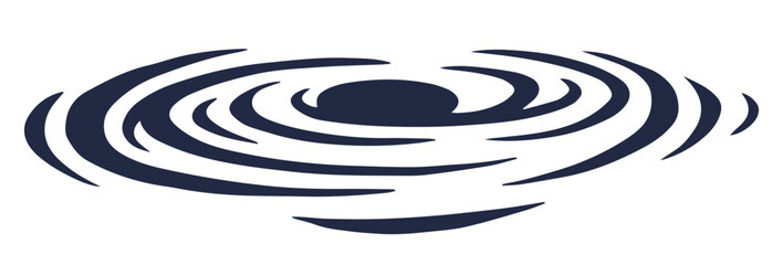 Abstract design depicting circular water ripples