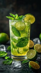 Refreshing mojito cocktail a vibrant burst of flavor and freshness