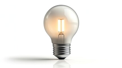 LED Lightbulb Isolated on White Background