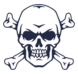 Versatile skull and crossbones design