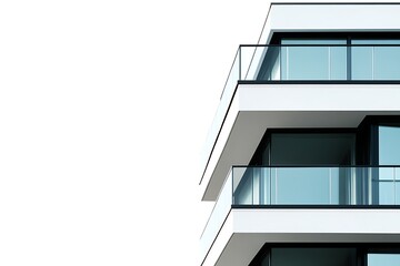 Obraz premium Modern Architectural Detail of a Contemporary Building