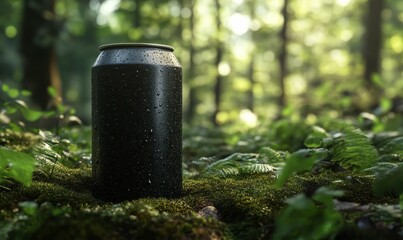 Can in the Forest Mockup