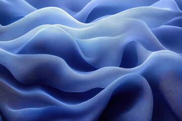 Obraz premium Stunning Blue Silk Fabric Texture: Elegant Drape Background