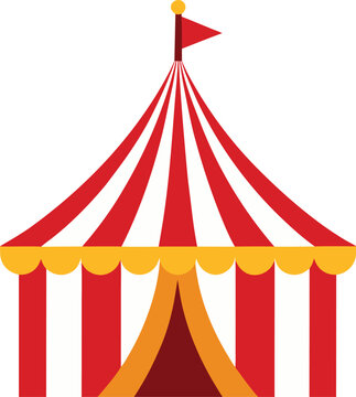 circus tent vector art illustration