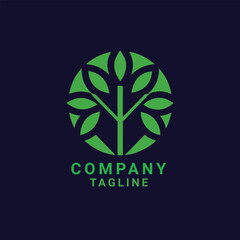 Tree Company Vector Logo Design