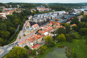 Aerial View of New Residential Neighborhood Paupys Which is the New Most Expensive Place to Live in Vilnius City