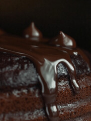 chocolate cake with chocolate