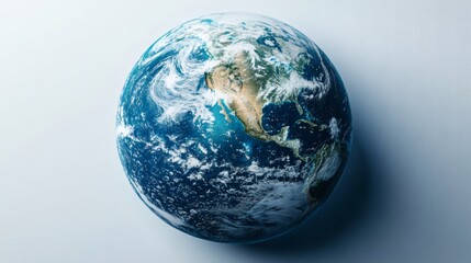 Digital Representation Of Earth Globe