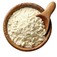 Organic Millet Flour Isolated on Transparent Background, PNG