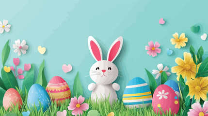 Minimalist Easter Background – Elegant and Festive Holiday Design