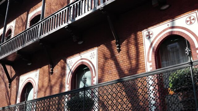 Milan, Italy - February 2025 - Visiting the exterior of the historic buildings of the Lombard capital