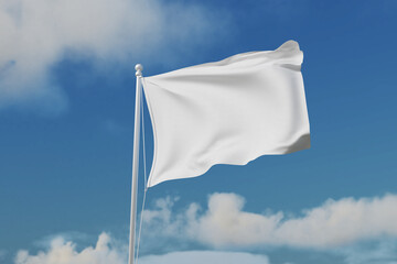 Blank Flag Mockup