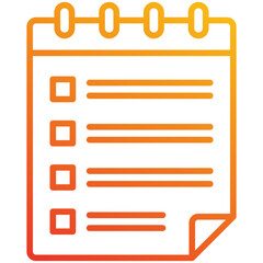 Obraz premium Notepad Icon