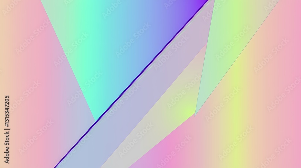 Poster abstract prism: a vibrant and modern abstract composition featuring a series of overlapping, translu