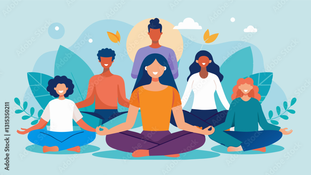 Poster a sense of calm and unity radiates throughout the group as mindfulness and compassion are cultivated