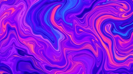 Swirling Colors Abstract: A mesmerizing abstract artwork featuring vibrant and dynamic swirls of purple, blue, and pink hues, creating a sense of movement and visual texture. 