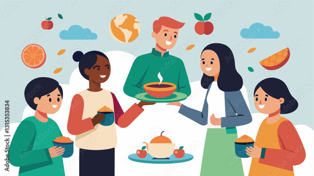 Poster cultural dishes are shared during breaks allowing for an even deeper connection a the classmates.. v