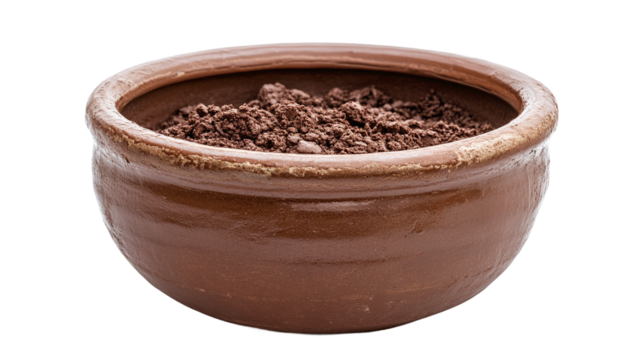 Clay isolated, showcasing brown pottery material for crafting, ideal for DIY, hobby, and traditional handmade modeling visuals.