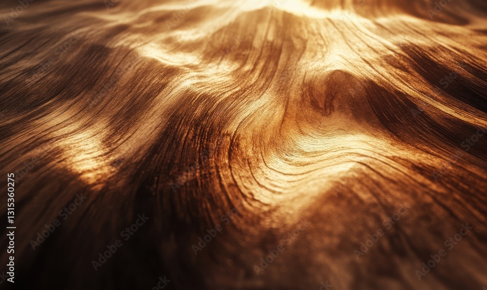 Poster elegant wooden texture illuminated by warm natural light forming rich patterns and earthy tones crea