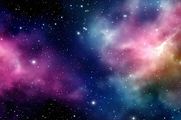 Fototapeta premium space background with stars and nebula