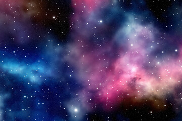 Fototapeta premium space background with stars and nebula