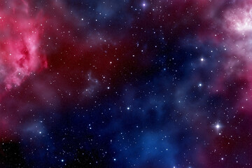 Obraz premium space background with stars and nebula