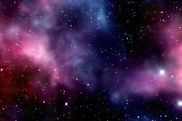 Fototapeta premium space background with stars and nebula