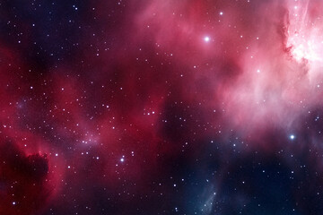 Naklejka premium space background with stars and nebula