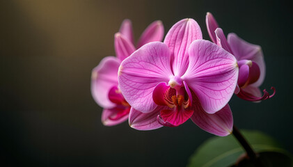Obraz premium Beautiful pink rose in full bloom with dewdrops 