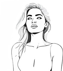 abstract illustration of woman