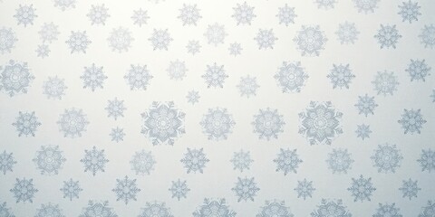 Subtle, repeating snowflake pattern on soft, textured background, graphic, ice crystals, background