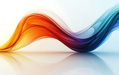 Fototapeta premium Abstract Colorful Flowing Wave Background
