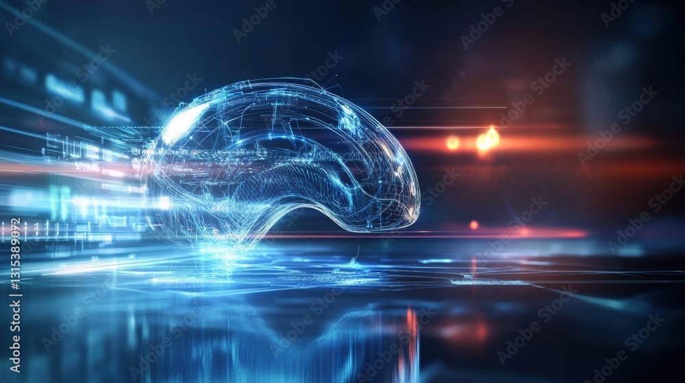 Poster innovative technology visualization abstract space digital artwork futuristic environment close-up v