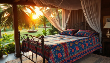 Nakshi Kantha Quilt Mockup for Global Textile Lovers