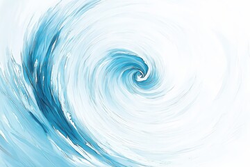 Abstract Blue Swirl Vortex of Serenity