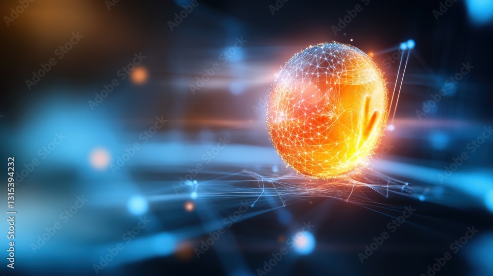 Poster dynamic technology visualization digital space graphic art futuristic environment abstract viewpoint
