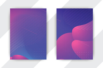 Abstract gradient design templates; purple, pink; modern background; website use