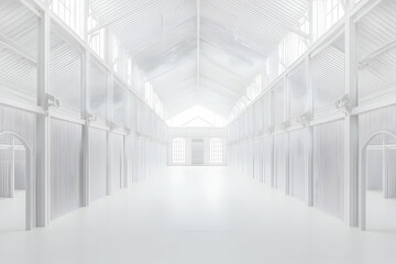 White Architectural Interior Space