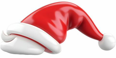 Festive Red Hat, White Trim