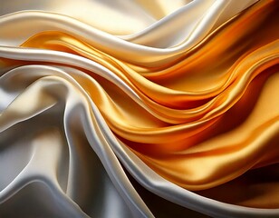 Fototapeta premium silky waves of fabric, in light tones