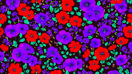 Vibrant Floral Pattern