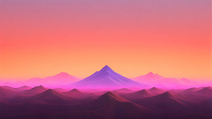 Sunset Mountainscape