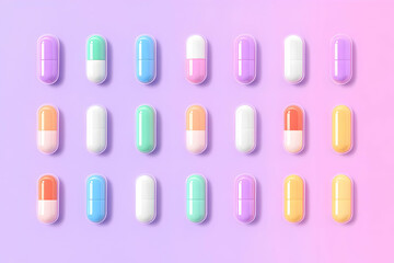 Colorful Capsules, Medicine, Pharmacy