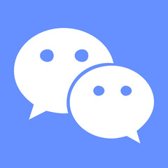 A Cheerful Conversation Bubbles Up, Symbolizing Connection And Communication On A Bright Blue Background With Simple White Icons